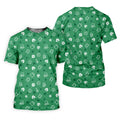 Leprechaun Hat Shamrock Beer Seamless Pattern St. Patrick’s Day Golf Shirt, Polo Shirts For Men, Golf Shirts For Men