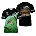 I Have A Crappie Attitude UPF Shirt, Long Sleeve Fishing Shirt, Fishing Shirts For Men