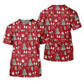 Tis The Season Santa Claus Gift Red Men's Golf Polo Shirts, Christmas Golf Shirt, Polo Shirts For Men