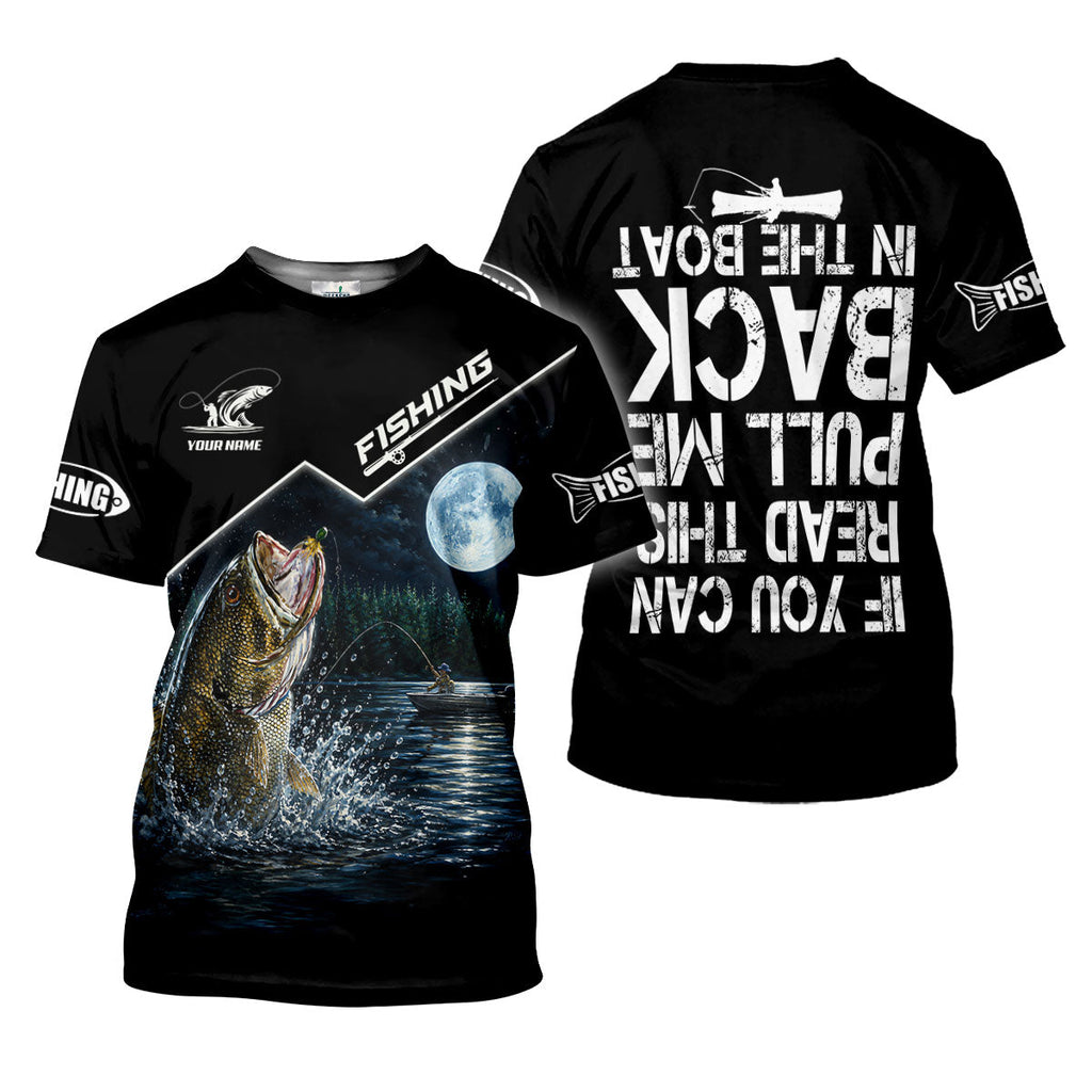 If You Can Read This Pull Me Back In The Boat Fishing UPF Shirt, Fishing Shirt For Men