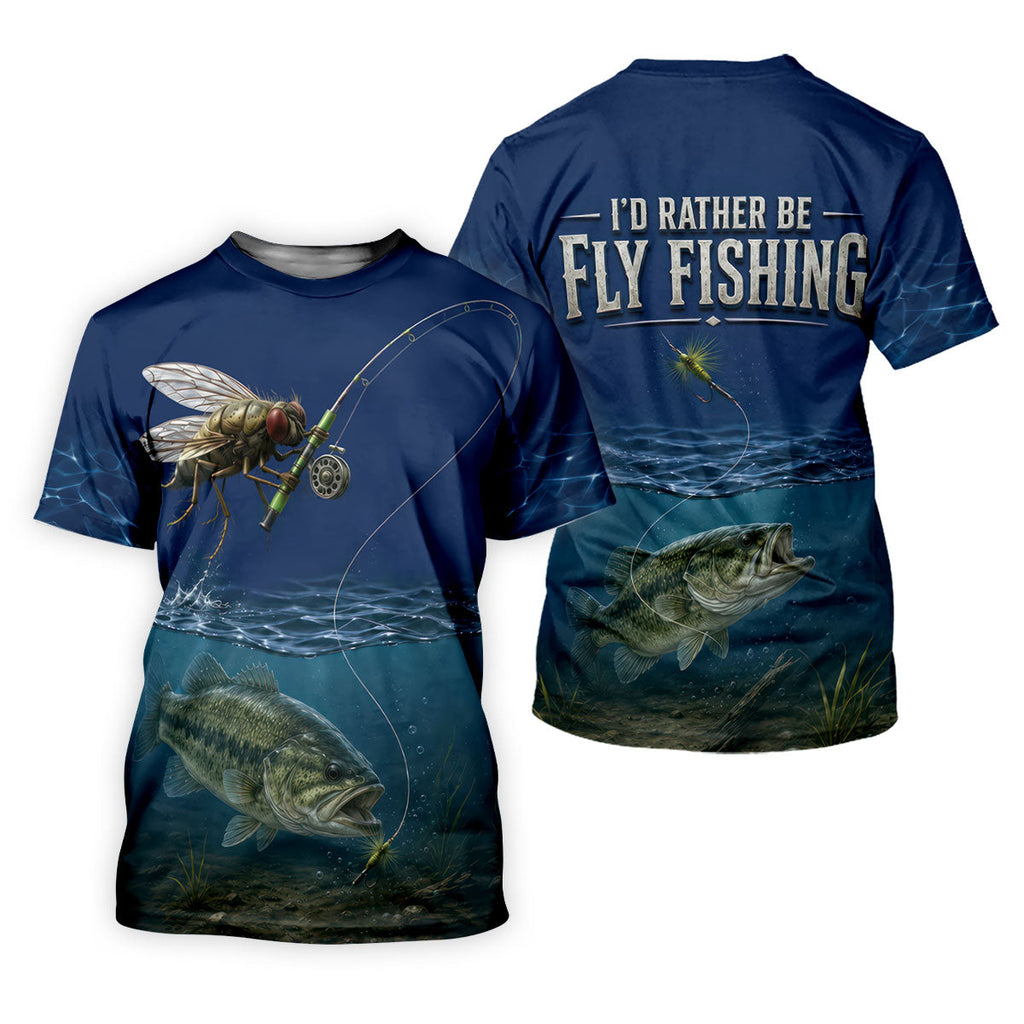 I'd Rather Be Fly Fishing UPF Shirt, Long Sleeve Fly Fishing Shirt, Womens Fishing Shirt