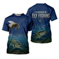 I'd Rather Be Fly Fishing UPF Shirt, Long Sleeve Fly Fishing Shirt, Womens Fishing Shirt