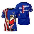 Patriotic Man Golf And Beer Funny 4th Of July Navy Golf Shirt, 250 Years Of America Golf Shirts For Men