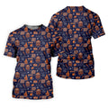 Cool Bear Beanie And Glasses Orange And Navy Blue Sport Polo, American Football League Gift Ideas For Football Fans