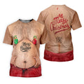 Funny Ugly Hairy Belly Golf Tops For Men, Christmas Golf Shirt, Polo ShirtFor Men, Golf Shirts For Men