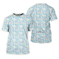Autism Awareness Rainbow Heart Infinity Symbol Blue And White Men's Golf Shirt, Polo Shirts For Men