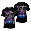 Mardi Gras Cruise Festive Theme Golf Tops For Men, Polo Shirts For Men, Golf Shirts For Men