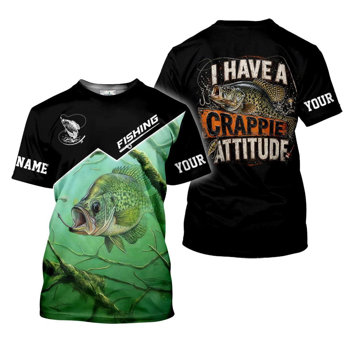 I Have A Crappie Attitude UPF Shirt, Performance Fishing Shirt, Fishing Shirts For Women