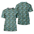 Dinosaur Head Tropical Vibe Golf Tops For Men, Polo Shirts For Men, Golf Shirts For Men