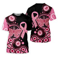 Breast Cancer Pink Butterfly Golf Tops For Men, Cancer Awareness Shirt, Polo Shirts For Men