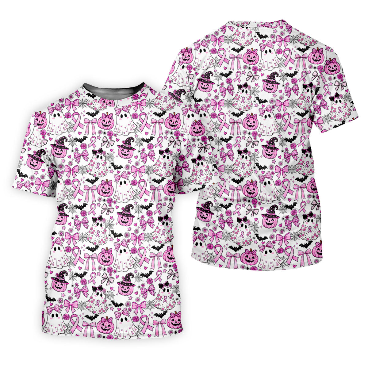 Pink Breast Cancer Witch Halloween Golf Polo Shirt, Mens Golf Polo, Golf Shirts For Men