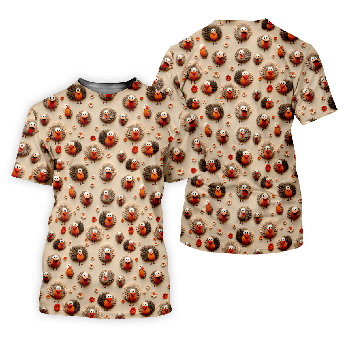 Little Turkey Thanksgiving Golf Tops For Men, Fun Golf Shirts For Men, Polo Shirts For Men, Golf Gift For Men