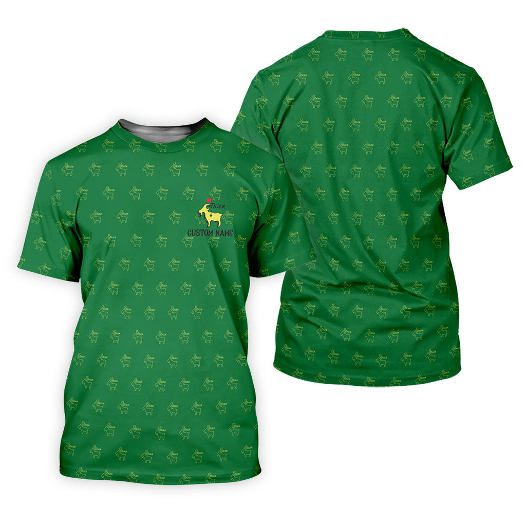 Tiger Goat Golf Tournament Golf Shirt, Golf Tops For Men, Golf Shirts For Men