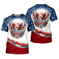 Bald Eagle Red White Blue Patriotic Stars 4th Of July Golf Shirt, 250 Years Golf Shirts For Men