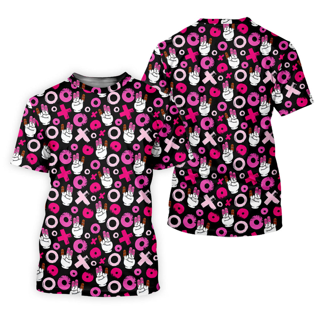 Chocolate Fingers Adult Humor XOXO Fun Golf Shirts For Men, Valentines Golf Gift, Polo Shirts For Men