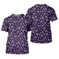 Decorated Sugar Skulls Cinco De Mayo Celebration Fiesta Themed The Purple Haze Golf Shirts For Men