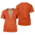 Orange Blue Tuxedo Men's Funny Golf Shirts, Father's Day Golf Shirt, Golf Gift For Dad