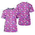 Funny Donut Fingers Pink Adult Humor Mens Golf Shirts, Polo Shirts For Men, Valentines Golf Gift