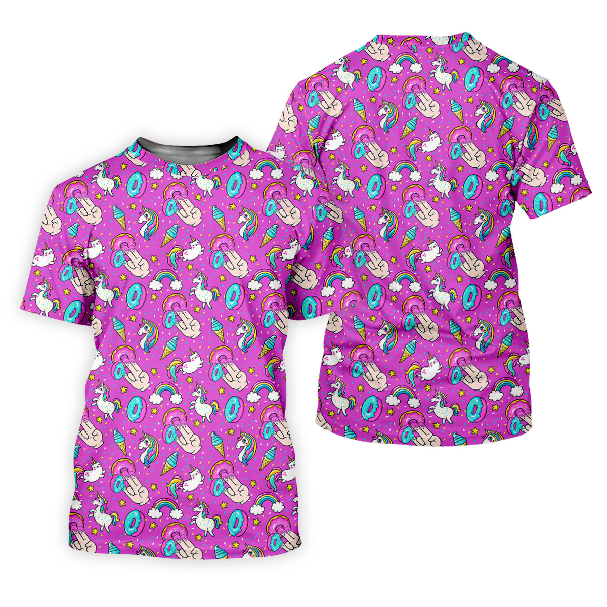 Funny Donut Fingers Pink Adult Humor Mens Golf Shirts, Polo Shirts For Men, Valentines Golf Gift