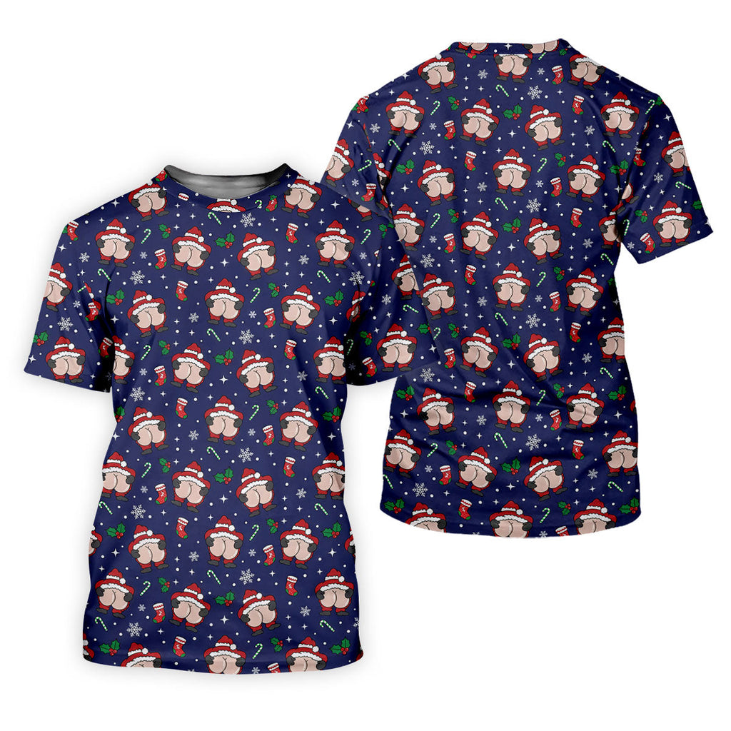Funny Santa Christmas Golf Tops For Men, Christmas Golf Shirt, Polo Shirts For Men, Golfing Apparel