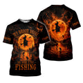 My Broom Broke So Now I Go Fishing UPF Shirt, Mens Fishing Shirt, Halloween Fishing Shirt