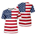 USA Flag Pattern Vintage Golf Shirt, 250th Anniversary Patriotic Golf Shirt, 4th Of July Golf Shirts For Men