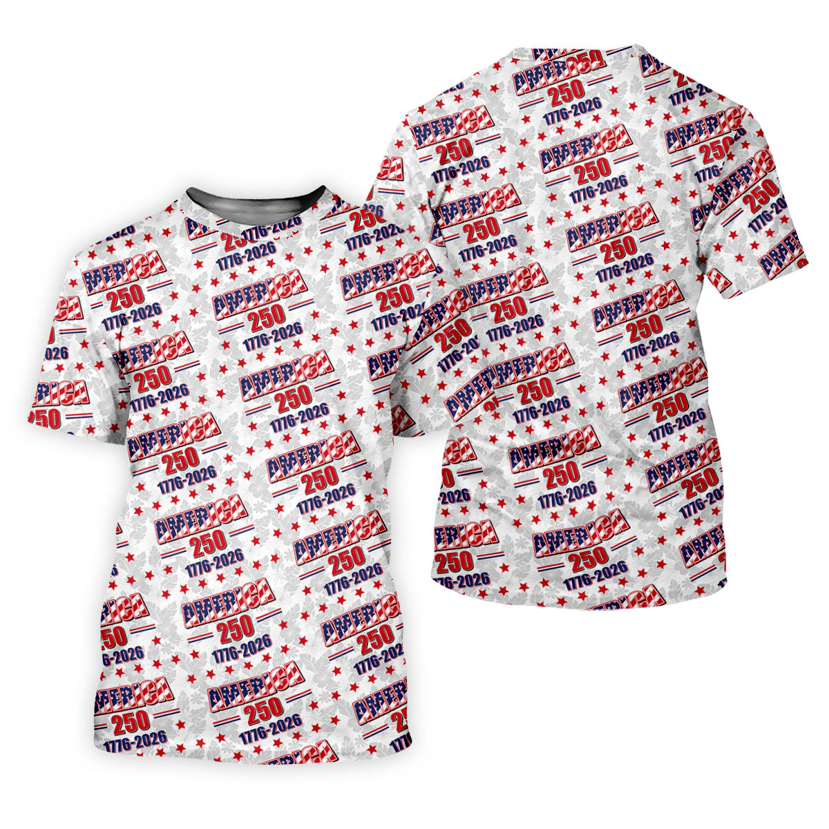 America 250 Tropical Floral 4th Of July Golf Shirt, Patriotic Golf Shirt, Golf Shirts For Men