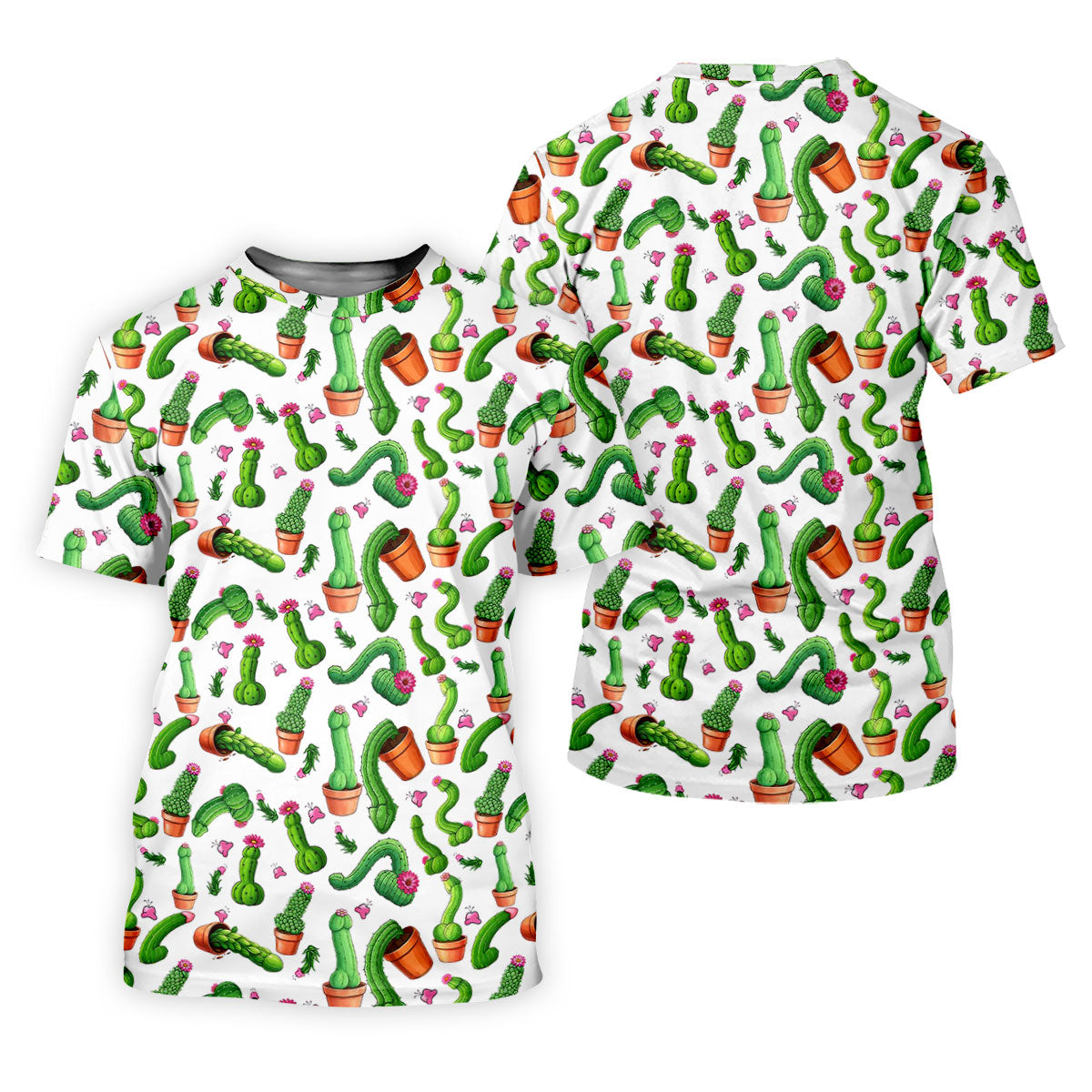Funny Cactus Adult Humor Mens Golf Shirts, Polo Shirts For Men, Valentines Golf Gift, Golf Gift For Men