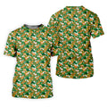 Naughty Fun Adult Humor St Patrick's Day Golf Shirt, Green Orange White Polo ShirtFor Men