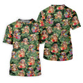 Funny Sloth Hawaiian Summer Golf Tops For Men, Hawaiian Golf Shirts, Polo Shirts For Men