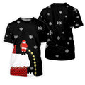 Santa Peeing Funny Christmas Golf Tops For Men, Christmas Golf Shirt, Men's Funny Golf Shirts