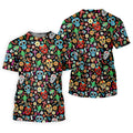 Skull With Flowers Cinco De Mayo Celebration Fiesta Themed Golf Tops For Men, Golf Shirts For Men