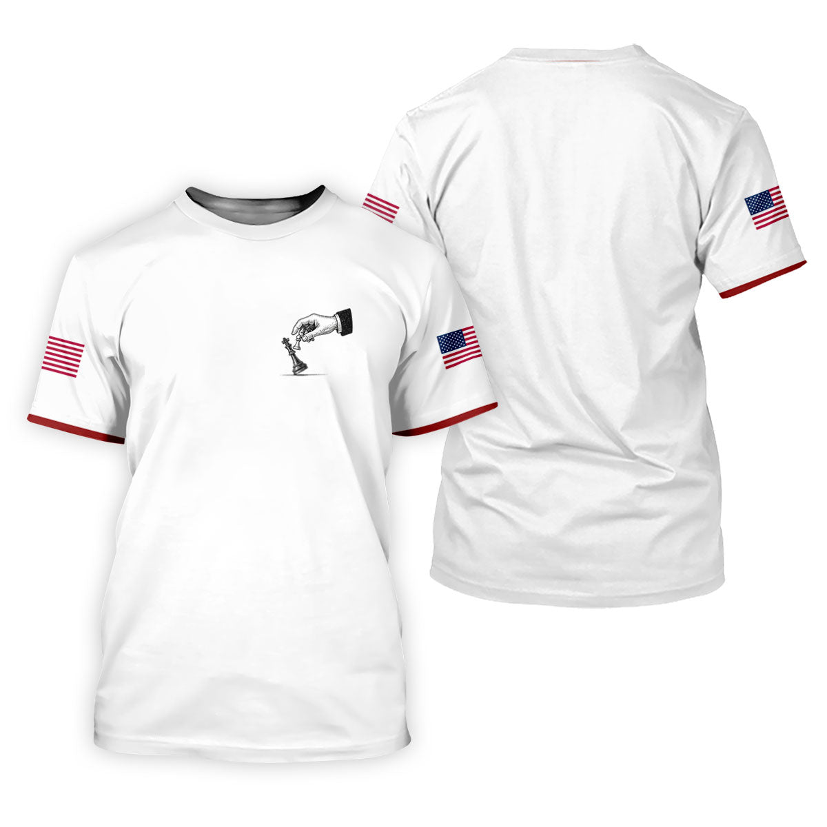 Protest Checkmate Chess 250 Years Patriotic Golf Shirt, Golf Shirts For Men, 4th Of July Golf Shirt