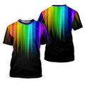 Rainbow Gradient LGBT Support Golf Tops For Men, Gay Pride Month Celebrate Golf Shirts For Men