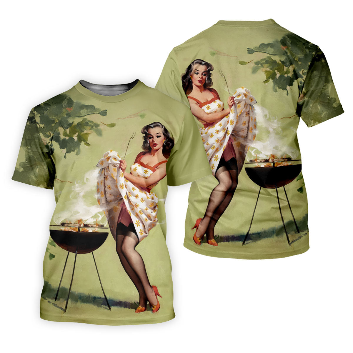 Hot Beauty Men's Funny Golf Shirts, Retro Golf Shirt, Polo Shirts For Men, Golf Shirts For Men