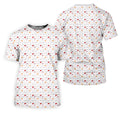 45 47 US Flag Pattern White Golf Shirt, Funny Golf Shirt, Golf Shirts For Men, Golf Gift For Men