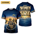 Real Women Never Lie About The Size UPF Shirt, Fishing Shirts For Women, Fishing Apparel