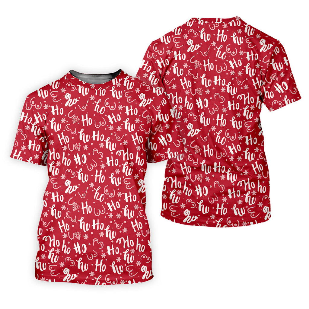 Funny Red Xmas Golf Tops For Men, Men's Funny Golf Shirts, Christmas Golf Gift, Polo Shirts For Men