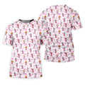 Halloween Horror Character Breast Cancer Polo Shirt, Ladies Golf Tops, Printed Golf Shirt