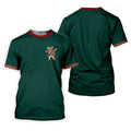 Cinco De Mayo Celebration Golf Ball Pattern Green Golf Shirt, Polo Shirts For Men