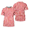 Funny Geometric Pink Golf Shirt, Fun Golf Shirts For Men, Golfing Apparel, Golf Shirts For Men