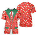 Ho Ho Ho Merry Christmas Funny Print Golf Tops For Men, Christmas Golf Shirt, Polo ShirtFor Men