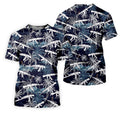Dark Blue Color Army Theme Hawaiian Golf Polo, Golf Shirts For Men, Polo Shirts For Men