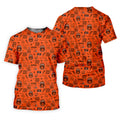 Bengal Tiger Head Orange And Black Sport Polo, American Football League Gift Ideas For Football Fans