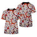 Santa Claus Face Fun Golf Shirts For Men, Christmas Golf Shirt, Polo Shirts For Men, Golfing Apparel