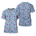 Happy 250 America Independence Celebration Blue Golf Shirt, Patriotic 4th Of July Golf Shirts For Men