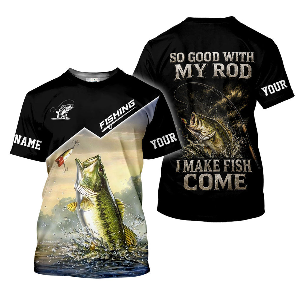 So Good With My Rod I Make Fish Come UPF Shirt, Long Sleeve Fishing Shirt, Mens Fishing Shirts