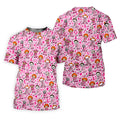 Halloween Horror Character Breast Cancer Polo Shirt, Mens Golf Shirts, Mens Golf Apparel