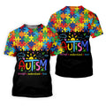 Awareness Accept Understand Love Colorful Puzzle Golf Shirt, Polo Shirts For Men, Golf Shirts For Men