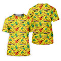 Olé Mexico Mexican Instruments Golf Tops For Men, Cinco De Mayo Celebration Golf Shirts For Men